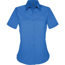KARIBAN Női blúz Kariban KA548 Judith &gt; Ladies&#039; Short-Sleeved Shirt -4XL, Light Royal Blue blúz