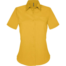 KARIBAN Női blúz Kariban KA548 Judith > Ladies' Short-Sleeved Shirt -4XL, Yellow