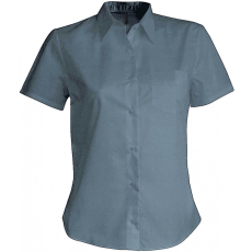 KARIBAN Női blúz Kariban KA548 Judith > Ladies' Short-Sleeved Shirt -L, Urban Grey