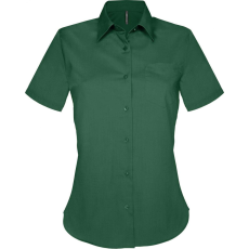 KARIBAN Női blúz Kariban KA548 Judith > Ladies' Short-Sleeved Shirt -M, Forest Green
