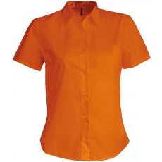 KARIBAN Női blúz Kariban KA548 Judith > Ladies' Short-Sleeved Shirt -XS, Orange
