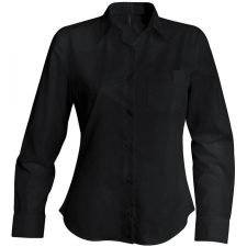 KARIBAN Női blúz Kariban KA549 Jessica &gt; Ladies&#039; Long-Sleeved Shirt -2XL, Black blúz