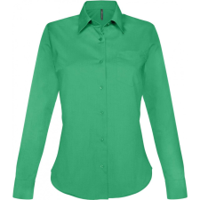 KARIBAN Női blúz Kariban KA549 Jessica &gt; Ladies&#039; Long-Sleeved Shirt -3XL, Kelly Green blúz