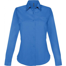 KARIBAN Női blúz Kariban KA549 Jessica > Ladies' Long-Sleeved Shirt -3XL, Light Royal Blue