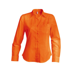 KARIBAN Női blúz Kariban KA549 Jessica > Ladies' Long-Sleeved Shirt -3XL, Orange