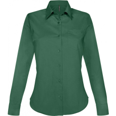 KARIBAN Női blúz Kariban KA549 Jessica > Ladies' Long-Sleeved Shirt -M, Forest Green
