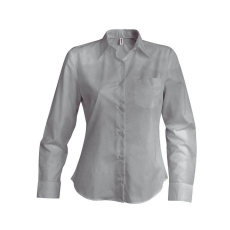 KARIBAN Női blúz Kariban KA549 Jessica > Ladies' Long-Sleeved Shirt -M, Silver