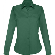 KARIBAN Női blúz Kariban KA549 Jessica &gt; Ladies&#039; Long-Sleeved Shirt -XS, Forest Green blúz
