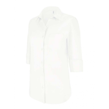KARIBAN Női blúz Kariban KA558 Ladies&#039; 3/4 Sleeved Shirt -3XL, White blúz