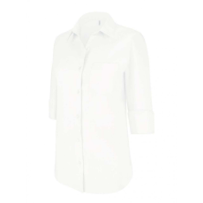 KARIBAN Női blúz Kariban KA558 Ladies' 3/4 Sleeved Shirt -M, White