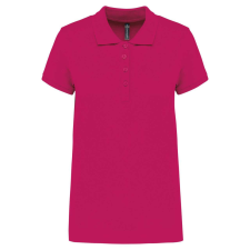 KARIBAN Női galléros piké póló, rövid ujjú, Kariban KA255, Fuchsia-XL női póló