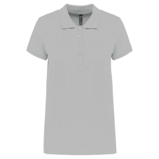 KARIBAN Női galléros piké póló, rövid ujjú, Kariban KA255, Snow Grey-XL