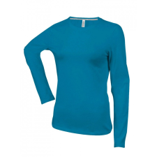 KARIBAN Női h.ujjú póló, Tropical Blue-XL női póló