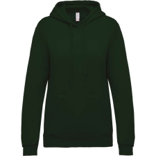 KARIBAN Női kapucnis pulóver, Kariban KA473, Forest Green-2XL női pulóver, kardigán