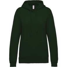 KARIBAN Női kapucnis pulóver, Kariban KA473, Forest Green-M