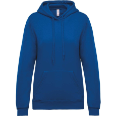 KARIBAN Női kapucnis pulóver, Kariban KA473, Light Royal Blue-XL