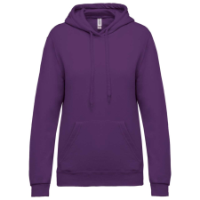 KARIBAN Női kapucnis pulóver, Kariban KA473, Purple-S női pulóver, kardigán