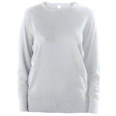 KARIBAN Női környakas testhezálló pulóver, Kariban KA968, Grey Melange-XL