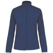 KARIBAN Női MAUREEN cipzáras polár pulóver, Kariban KA907, Deep Blue-3XL női pulóver, kardigán