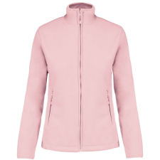 KARIBAN Női MAUREEN cipzáras polár pulóver, Kariban KA907, Pale Pink-4XL női pulóver, kardigán