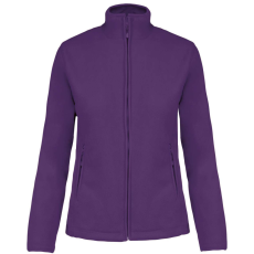 KARIBAN Női MAUREEN cipzáras polár pulóver, Kariban KA907, Purple-L