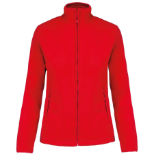 KARIBAN Női MAUREEN cipzáras polár pulóver, Kariban KA907, Red-3XL női pulóver, kardigán