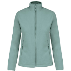 KARIBAN Női MAUREEN cipzáras polár pulóver, Kariban KA907, Sage-3XL