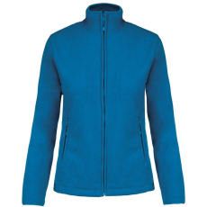 KARIBAN Női MAUREEN cipzáras polár pulóver, Kariban KA907, Tropical Blue-4XL