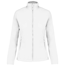 KARIBAN Női MAUREEN cipzáras polár pulóver, Kariban KA907, White-M női pulóver, kardigán