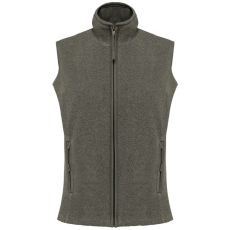 KARIBAN Női MELODIE polár mellény, Kariban KA906, Green Marble Heather-3XL