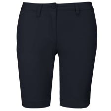 KARIBAN Női mosott hatású bermuda, Kariban KA751, Dark Navy-46 női rövidnadrág