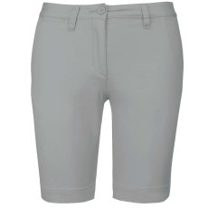 KARIBAN Női mosott hatású bermuda, Kariban KA751, Fine Grey-42