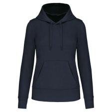 KARIBAN Női organikus kapucnis pulóver KA4028, Navy-XS női pulóver, kardigán