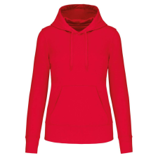 KARIBAN Női organikus kapucnis pulóver KA4028, Red-2XL női pulóver, kardigán