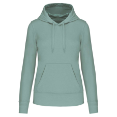KARIBAN Női organikus kapucnis pulóver KA4028, Sage-XL