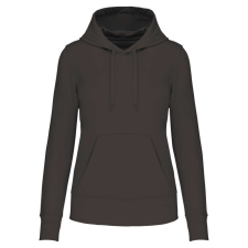 KARIBAN Női organikus kapucnis pulóver, Kariban KA4028, Dark Grey-2XL női pulóver, kardigán