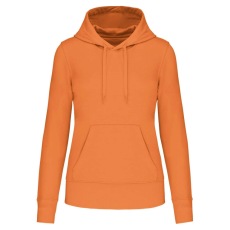 KARIBAN Női organikus kapucnis pulóver, Kariban KA4028, Light Orange-2XL