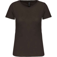 KARIBAN Női organikus kereknyakú rövid ujjú póló, Kariban KA3026IC, Dark Khaki-L női póló