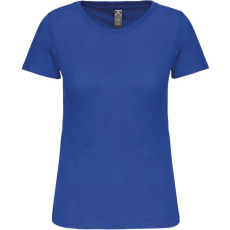 KARIBAN Női organikus kereknyakú rövid ujjú póló, Kariban KA3026IC, Light Royal Blue-M