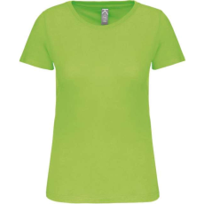KARIBAN Női organikus kereknyakú rövid ujjú póló, Kariban KA3026IC, Lime-XS