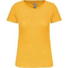 KARIBAN Női organikus kereknyakú rövid ujjú póló, Kariban KA3026IC, Yellow-2XL
