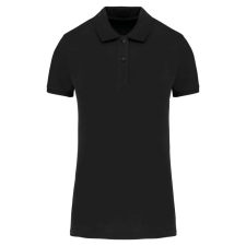 KARIBAN Női organikus piké pamut póló KA2026, Black-2XL női póló