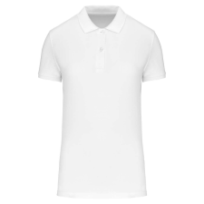 KARIBAN Női organikus piké pamut póló, Kariban KA2026, White-2XL női póló