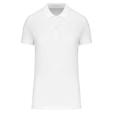 KARIBAN Női organikus piké pamut póló, Kariban KA2026, White-3XL