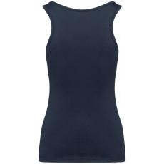 KARIBAN Női organikus ujjatlan póló KA3024IC, Navy-L