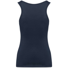 KARIBAN Női organikus ujjatlan póló KA3024IC, Navy-M
