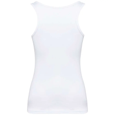 KARIBAN Női organikus ujjatlan póló KA3024IC, White-M női póló