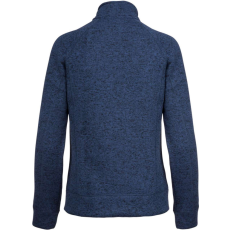 KARIBAN Női poliészter cipzáras dzseki, Kariban KA9107, Navy Melange-3XL