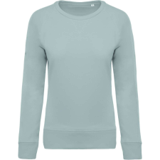 KARIBAN Női raglános organikus környakas pulóver KA481, Snow Grey-2XL női pulóver, kardigán