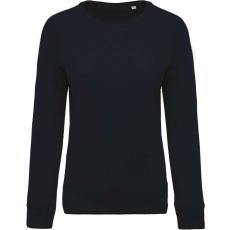 KARIBAN Női raglános organikus környakas pulóver, Kariban KA481, Navy-XL